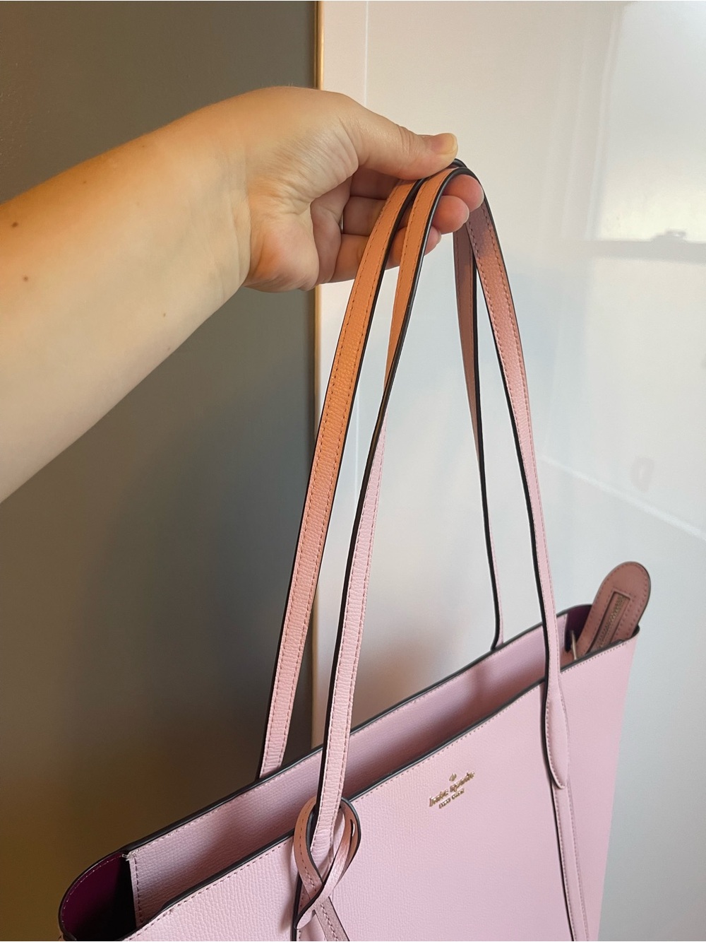 Kate spade light pink tote - Picture 4 of 9